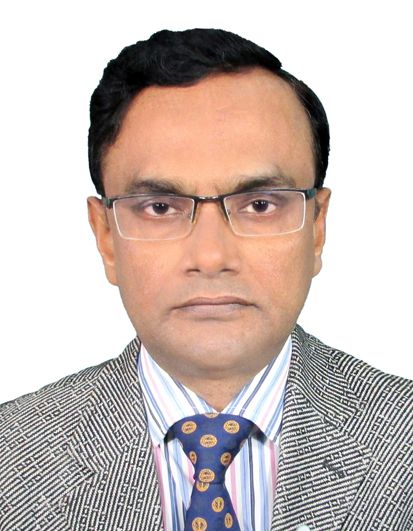 Prof. Dr. A N M Mozammel Haque - Laparoscopic Surgeon in professional attire at chamber